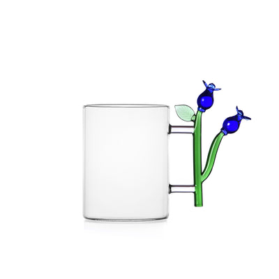 Bluebell Glass Mug by Alessandra Baldereschi