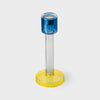 Bole Candle Holder L blue / yellow