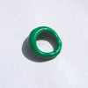 Murano Bulb Ring - Grassy Green