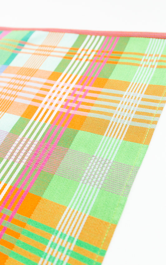 Wild Weave kitchen towel #12c in checkered check design by Foekje Fleur, limited edition