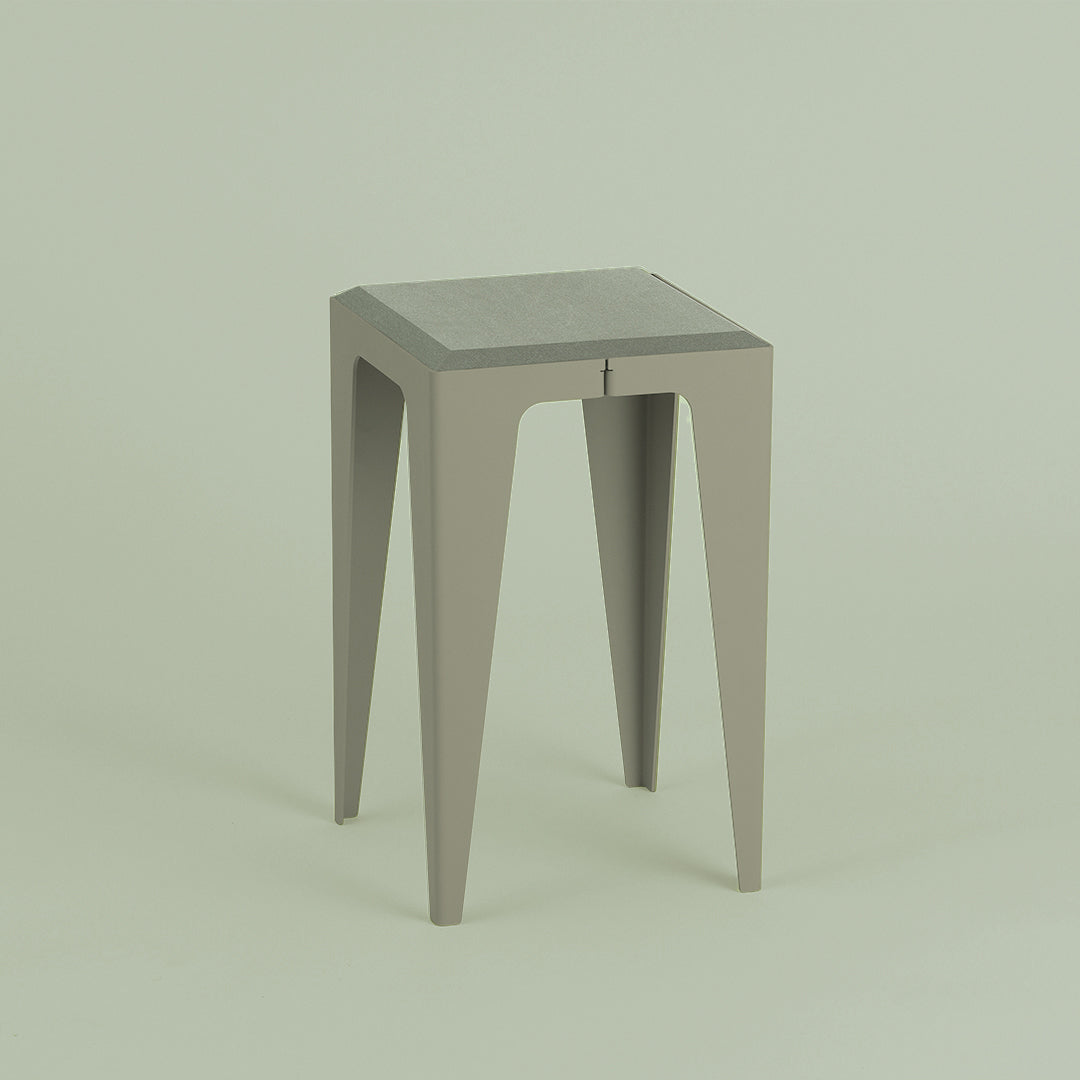 Chamfer Stool made from Neolign and powder coated steel, sustainable German design, made in europe by Wye Design/ Chamfer Hocker - Nave shop - online concept store