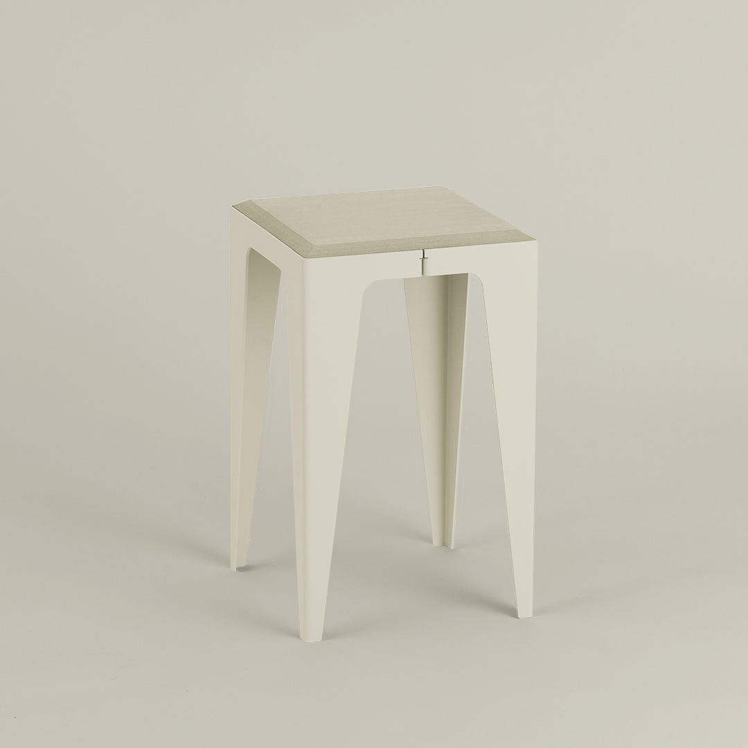 Chamfer Stool made from Neolign and powder coated steel, sustainable German design, made in europe by Wye Design/ Chamfer Hocker - Nave shop - online concept store