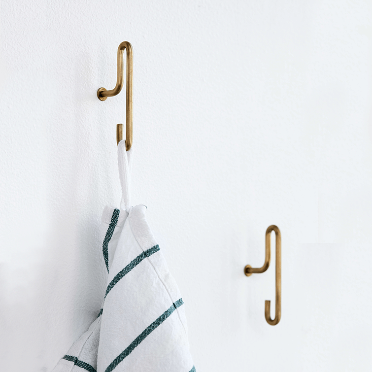 Elegant Loop Wall Hooks; Minimalist Scandinavian Design by Moebe, Nave Shop, online concept store