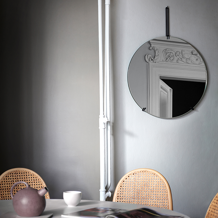 Round and Elegant Wall Mirror, Scandinavian Design by Moebe, Nave Shop, online concept store