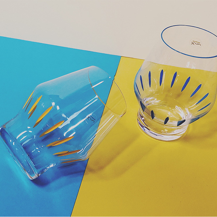 Crystal Glas Tumblers "Beak" by Tomas Kral and Iris Apfel, Nude Glassware - NAVE Shop - online concept store