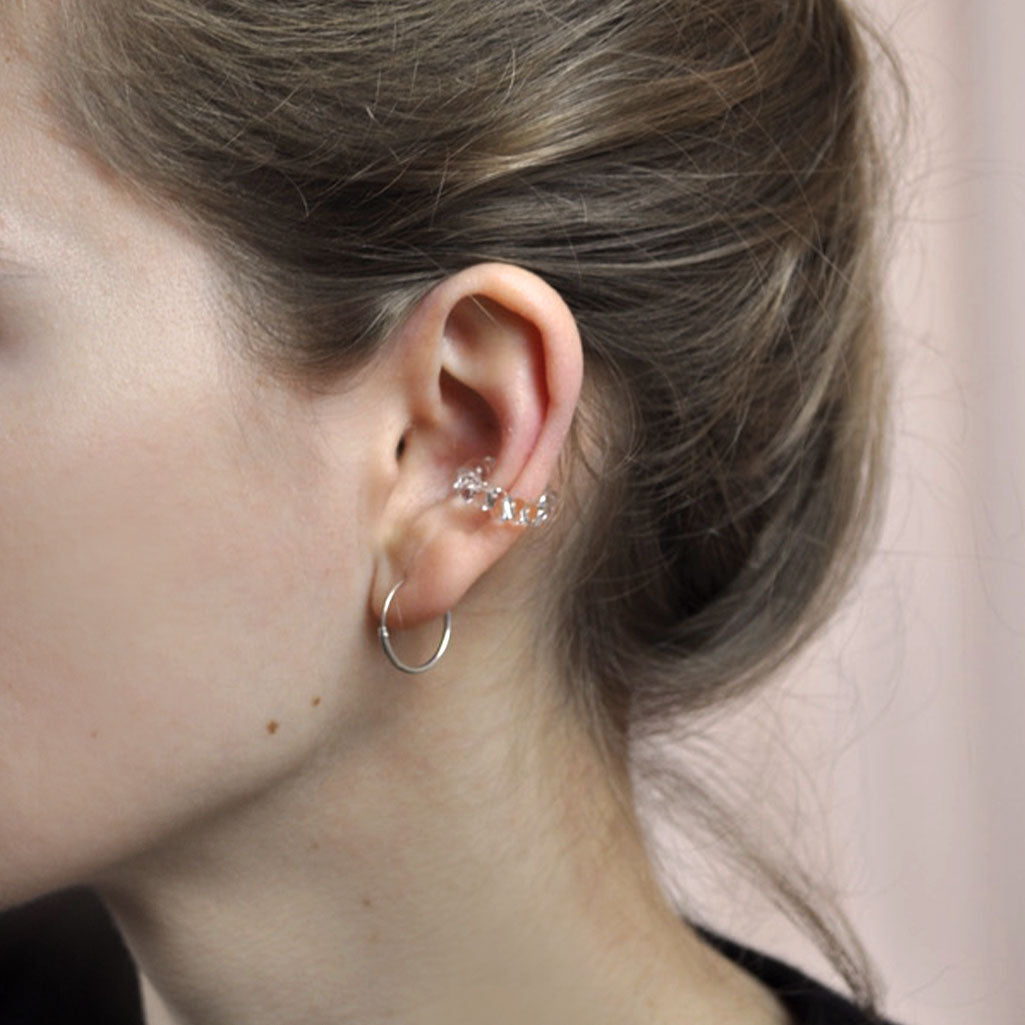 glass earcuffs - clara shweers, mode schmuck, glasschmuck, nave shop, online concept store, cologne