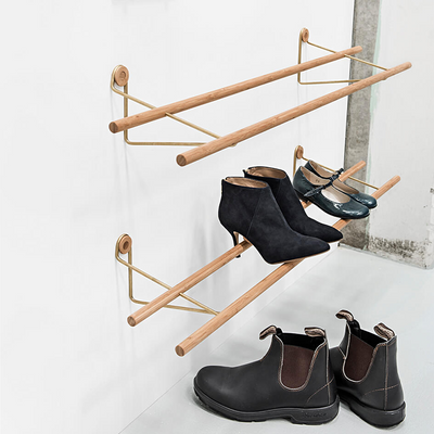 Shoe Rack Natural Bamboo