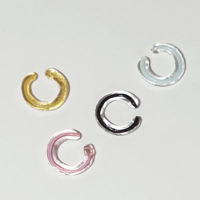 glass earcuff, pastel jewellery design, glass schmuck, modeschmuck, clara schweers, nave shop, online concept store