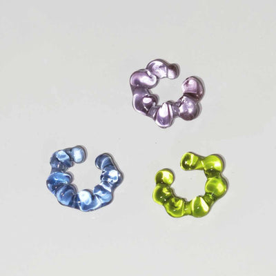 Framboise Glass Earcuffs