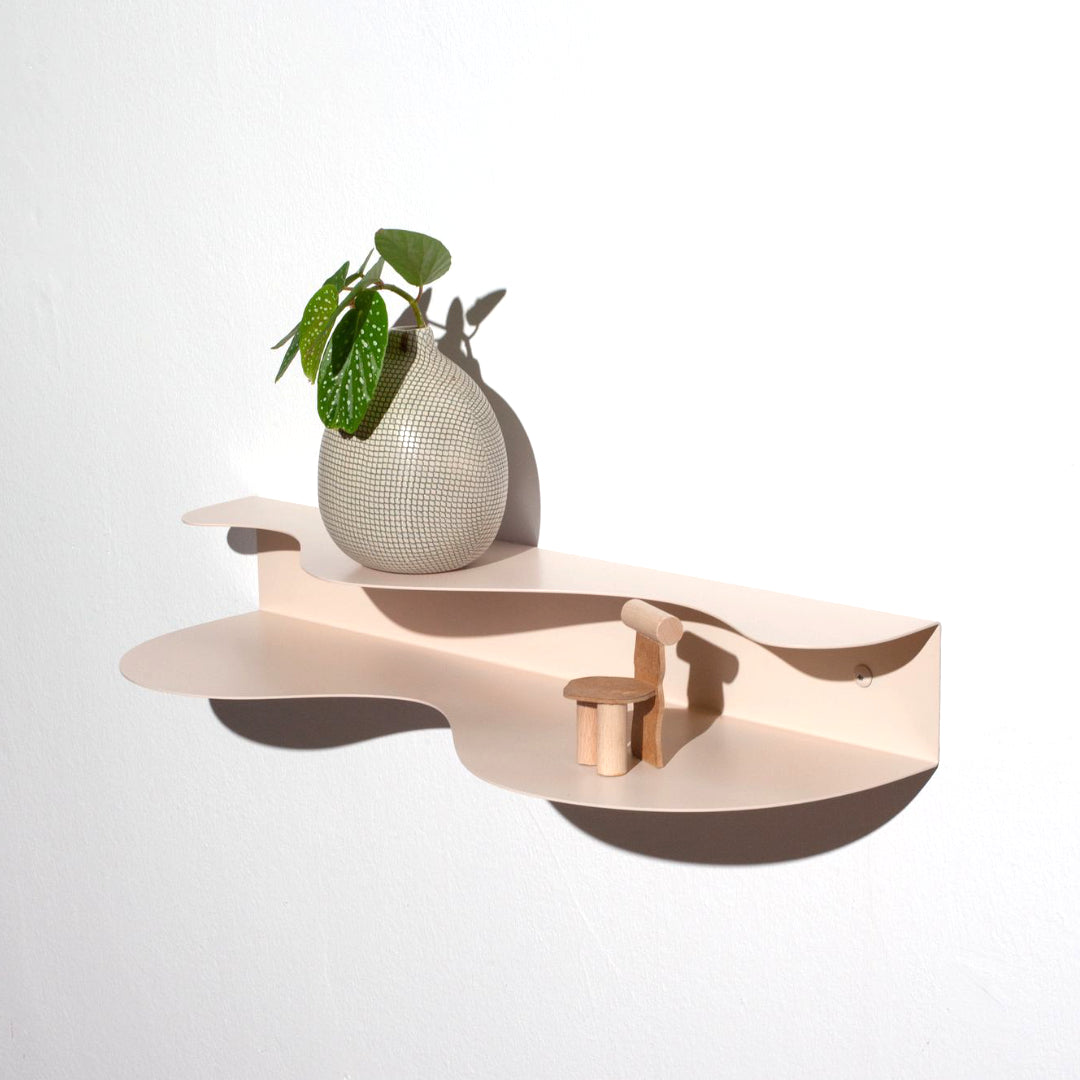 blob shelf by Pablo Octavio, slim hallway shelf, hallway furniture and accessories, Flur Regal, nave shop