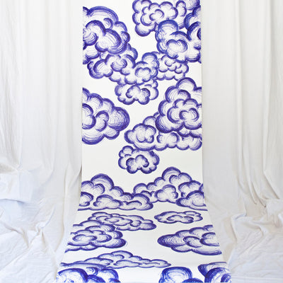 Cloud Doodle wallpaper by Studio DNKK, handmade wallpaper, Wandtapete, nave shop, online concept store