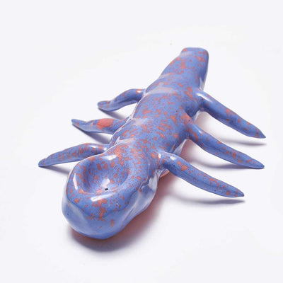 hand built ceramic spider pipe by Domm3k and siup studio for NAVE shop